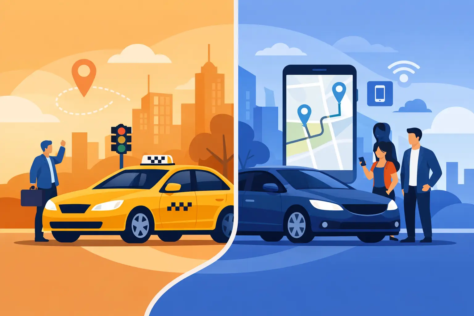 What Is the Difference Between Taxi and Rideshare?